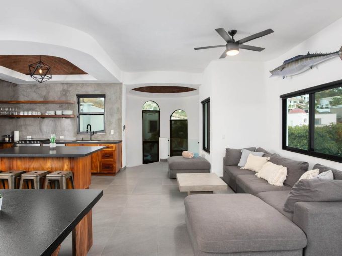 Pedregal Hillside Home With Spacious Living Area And Contemporary Design.